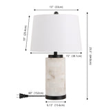 Eliza 25.5" Alabaster LED Table Lamp