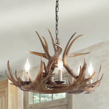 Rudolph Adjustable Resin Antler LED Chandelier - JONATHAN Y