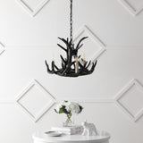 Rudolph Adjustable Resin Antler LED Chandelier