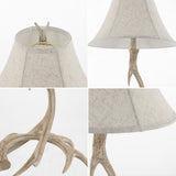 Antler 27.5" Rustic Resin LED Table Lamp - JONATHAN Y