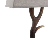 Antler 29.5" Rustic Resin/Crystal LED Table Lamp - JONATHAN Y