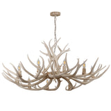 Eldora Rustic Farmhouse Adjustable Resin Antler LED Chandelier