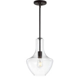 Watts Glass/Metal LED Pendant - JONATHAN Y
