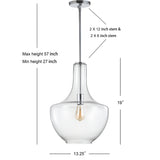 Watts Glass/Metal LED Pendant