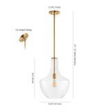 Watts Glass/Metal LED Pendant