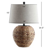 Alaro 24.5" Banana Leaf Basket LED Table Lamp
