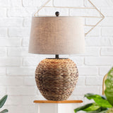 Alaro 24.5" Banana Leaf Basket LED Table Lamp