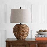 Alaro 24.5" Banana Leaf Basket LED Table Lamp