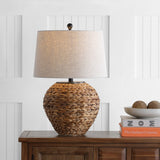 Alaro 24.5" Banana Leaf Basket LED Table Lamp