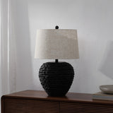 Alaro 24.5" Banana Leaf Basket LED Table Lamp