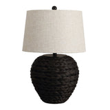 Alaro 24.5" Banana Leaf Basket LED Table Lamp