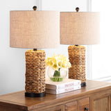 Elicia 25" Sea Grass LED Table Lamp Set 2