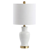 Chi 21" Ceramic/Iron Modern Classic LED Table Lamp - JONATHAN Y