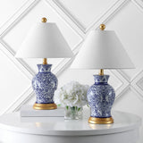 Xia 21" Ceramic/Iron Classic Modern LED Table Lamp - JONATHAN Y