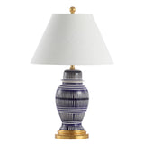 Reed 27" Ceramic/Iron Modern Coastal LED Table Lamp - JONATHAN Y
