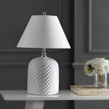 Serge Swirl 28.5" Ceramic Bohemian Glam LED Table Lamp - JONATHAN Y
