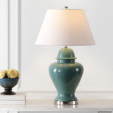Sagwa 33" Ceramic/Iron Modern Classic LED Table Lamp - JONATHAN Y