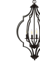 Selema 19" Iron Adjustable Ogee Lantern LED Pendant - JONATHAN Y