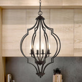 Selema 19" Iron Adjustable Ogee Lantern LED Pendant - JONATHAN Y
