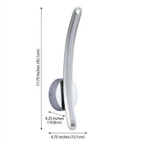Roxanna 17.7" Dimmable Integrated LED Metal Sconce Chrome – DIM