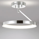 Owen 17.5" Dimmable Integrated LED Metal Semi Flush Mount - JONATHAN Y