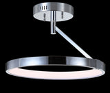 Owen 17.5" Dimmable Integrated LED Metal Semi Flush Mount - JONATHAN Y