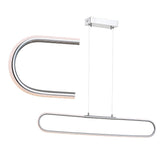 Ned 39" Dimmable Adjustable Integrated LED Metal Linear Pendant - JONATHAN Y