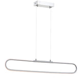 Ned 39" Dimmable Adjustable Integrated LED Metal Linear Pendant - JONATHAN Y