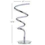 Scribble 19.75" Modern Dimmable Metal Integrated LED Table Lamp - JONATHAN Y