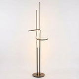 Sketch 64" Minimalist Dimmable Metal Integrated LED Floor Lamp Black – MAIN-ROOM