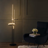 Sketch 64" Minimalist Dimmable Metal Integrated LED Floor Lamp - JONATHAN Y