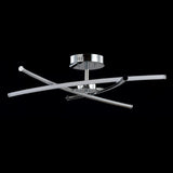 Crucis 31.5" Modern Metal Integrated LED Semi Flush Mount - JONATHAN Y
