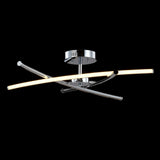 Crucis 31.5" Modern Metal Integrated LED Semi Flush Mount - JONATHAN Y