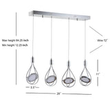 Orion Adjustable Modern Integrated Cluster LED Metal Pendant