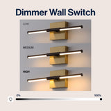 Makena Modern Minimalist Dimmable Integrated LED Metal Wall Sconce