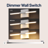 Makena Modern Minimalist Dimmable Integrated LED Metal Wall Sconce