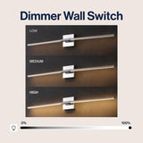 Makena Modern Minimalist Dimmable Integrated LED Metal Wall Sconce