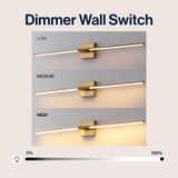 Makena Modern Minimalist Dimmable Integrated LED Metal Wall Sconce