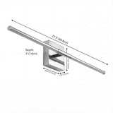 McKenna 28" Modern Minimalist Adjustable Dimmable Integrated LED Metal Wall Sconce