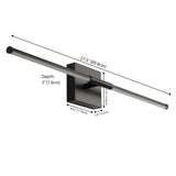 McKenna 28" Modern Minimalist Adjustable Dimmable Integrated LED Metal Wall Sconce