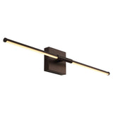 McKenna 28" Modern Minimalist Adjustable Dimmable Integrated LED Metal Wall Sconce