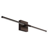McKenna 28" Modern Minimalist Adjustable Dimmable Integrated LED Metal Wall Sconce