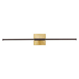 McKenna 28" Modern Minimalist Adjustable Dimmable Integrated LED Metal Wall Sconce