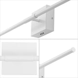 McKenna 28" Modern Minimalist Adjustable Dimmable Integrated LED Metal Wall Sconce
