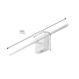 McKenna 28" Modern Minimalist Adjustable Dimmable Integrated LED Metal Wall Sconce