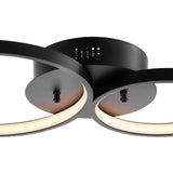 Nube 26.88" Contemporary Modern Metal Integrated LED Flush Mount - JONATHAN Y