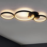 Nube 26.88" Contemporary Modern Metal Integrated LED Flush Mount - JONATHAN Y