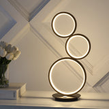 Juno 17.25" 3-Light Bohemian Coastal Iron Integrated LED Table Lamp - JONATHAN Y