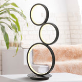 Juno 17.25" 3-Light Bohemian Coastal Iron Integrated LED Table Lamp - JONATHAN Y