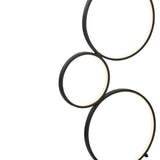 Pluto Stacked Circles 45" Contemporary Modern Iron/Aluminum Integrated LED Floor Lamp - JONATHAN Y